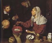 Diego Velazquez Vielle Femme Faisant frire des cenfs (df02) oil